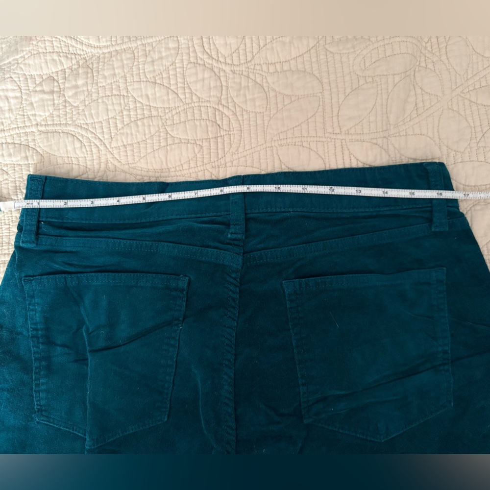 NWOT Corduroy St John’s Bay straight-leg ladies pants Sz 12 teal blue turquoise - Picture 5 of 8